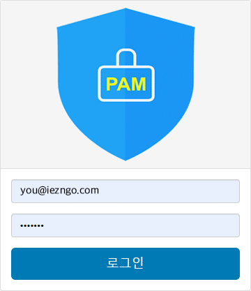 PAM 2차 인증 로그인 화면